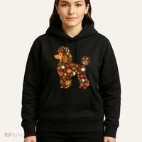 Autumn Pumpkin Fall Poodle Thanksgiving Dog Hoodie thumb 5