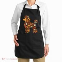 Autumn Pumpkin Fall Poodle Thanksgiving Dog Apron thumb 2