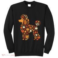 Autumn Pumpkin Fall Poodle Thanksgiving Dog Sweatshirt thumb 0