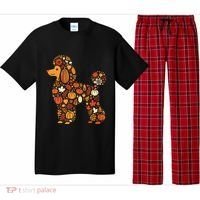 Autumn Pumpkin Fall Poodle Thanksgiving Dog Pajama Set thumb 0