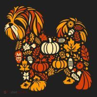 Autumn Pumpkin Fall Shih Tzu Thanksgiving Women's Sweatshirt thumb 2