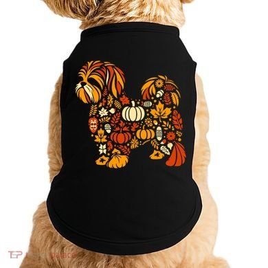 Autumn Pumpkin Fall Shih Tzu Thanksgiving Doggie Tank