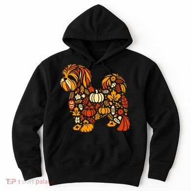 Autumn Pumpkin Fall Shih Tzu Thanksgiving Hoodie