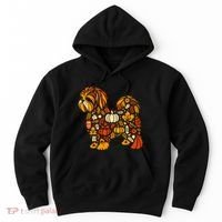 Autumn Pumpkin Fall Shih Tzu Thanksgiving Hoodie thumb 0