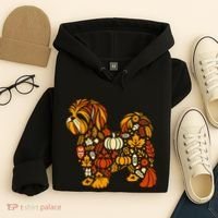 Autumn Pumpkin Fall Shih Tzu Thanksgiving Hoodie thumb 4