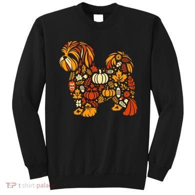 Autumn Pumpkin Fall Shih Tzu Thanksgiving Sweatshirt