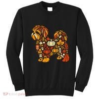 Autumn Pumpkin Fall Shih Tzu Thanksgiving Sweatshirt thumb 0