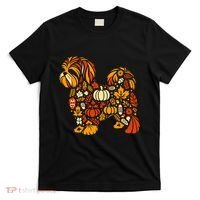 Autumn Pumpkin Fall Shih Tzu Thanksgiving T-Shirt thumb 0
