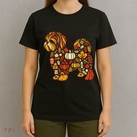 Autumn Pumpkin Fall Shih Tzu Thanksgiving T-Shirt thumb 4