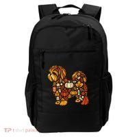 Autumn Pumpkin Fall Shih Tzu Thanksgiving Backpack thumb 0