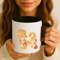 Autumn Pumpkin Fall Shih Tzu Thanksgiving Coffee Mug thumb 3