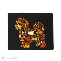Autumn Pumpkin Fall Shih Tzu Thanksgiving Mousepad thumb 0