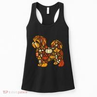 Autumn Pumpkin Fall Shih Tzu Thanksgiving Women's Tank Top thumb 0