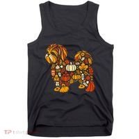 Autumn Pumpkin Fall Shih Tzu Thanksgiving Tank Top thumb 0