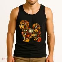 Autumn Pumpkin Fall Shih Tzu Thanksgiving Tank Top thumb 3