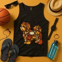 Autumn Pumpkin Fall Shih Tzu Thanksgiving Tank Top thumb 4