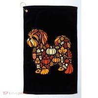 Autumn Pumpkin Fall Shih Tzu Thanksgiving Golf Towel thumb 0