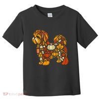 Autumn Pumpkin Fall Shih Tzu Thanksgiving Toddler T-Shirt thumb 0