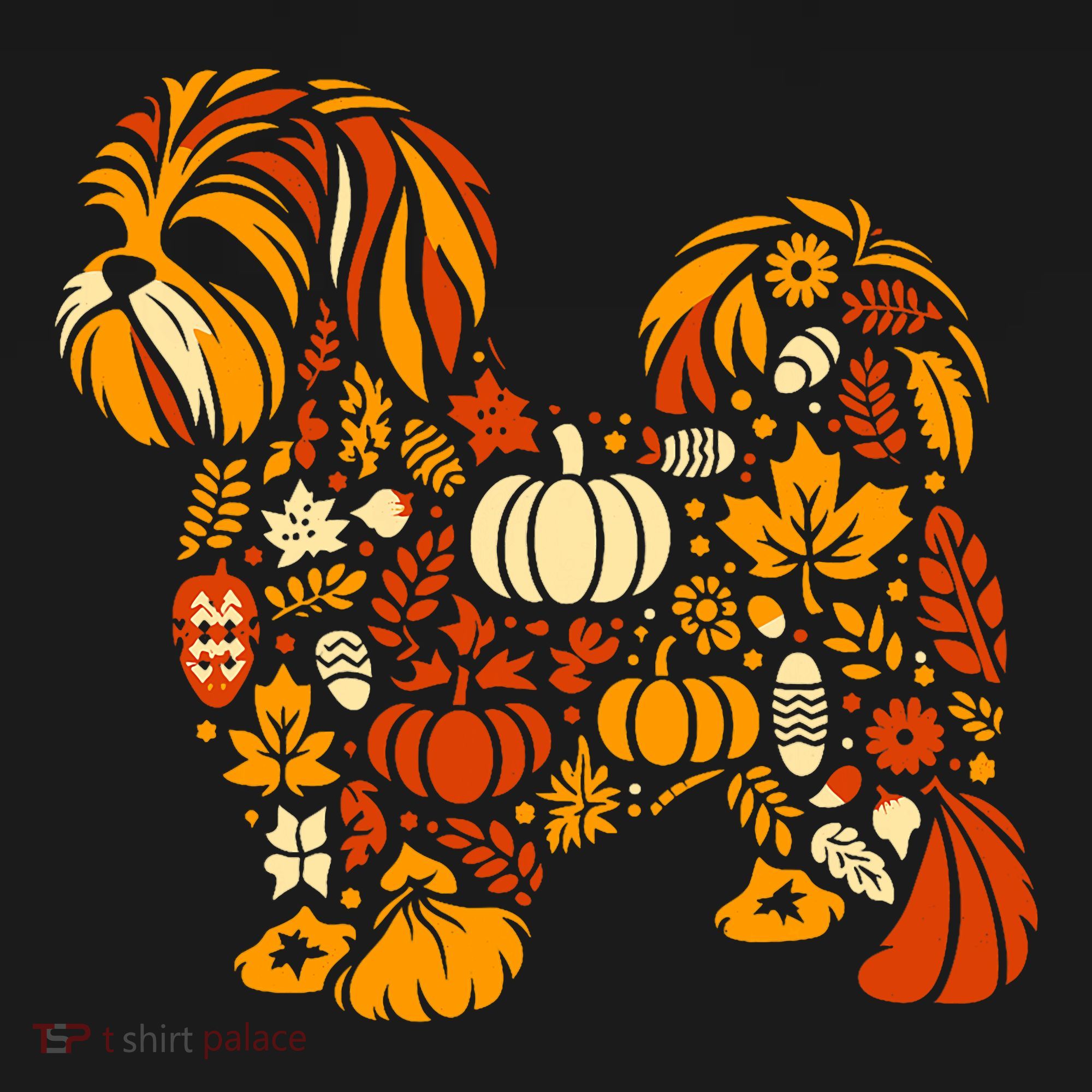 Autumn Pumpkin Fall Shih Tzu Thanksgiving Visor