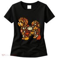 Autumn Pumpkin Fall Shih Tzu Thanksgiving Women's T-Shirt thumb 0