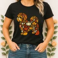 Autumn Pumpkin Fall Shih Tzu Thanksgiving Women's T-Shirt thumb 2