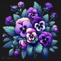 Alzheimer Purple Floral Pansy Dementia AlzheimerS Awareness Women's Hoodie thumb 2