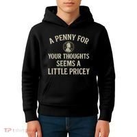 A Penny for Your Thoughts Kids Hoodie thumb 4