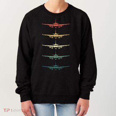Airplane Pilot Flying Plane Vintage Aviation Graphic Pilots Women's Sweatshirt
