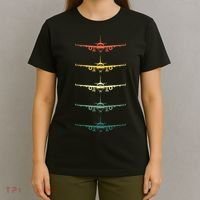 Airplane Pilot Flying Plane Vintage Aviation Graphic Pilots T-Shirt thumb 4