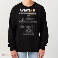 Airplane Pilot Funny Pilot Troubleshooting Guide Women's Sweatshirt thumb 0