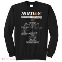 Airplane Pilot Funny Pilot Troubleshooting Guide Sweatshirt thumb 0