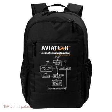 Airplane Pilot Funny Pilot Troubleshooting Guide Backpack