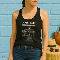 Airplane Pilot Funny Pilot Troubleshooting Guide Women's Tank Top thumb 2