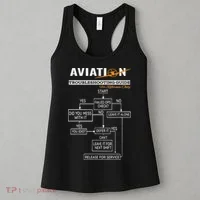 Airplane Pilot Funny Pilot Troubleshooting Guide Women's Tank Top thumb 3