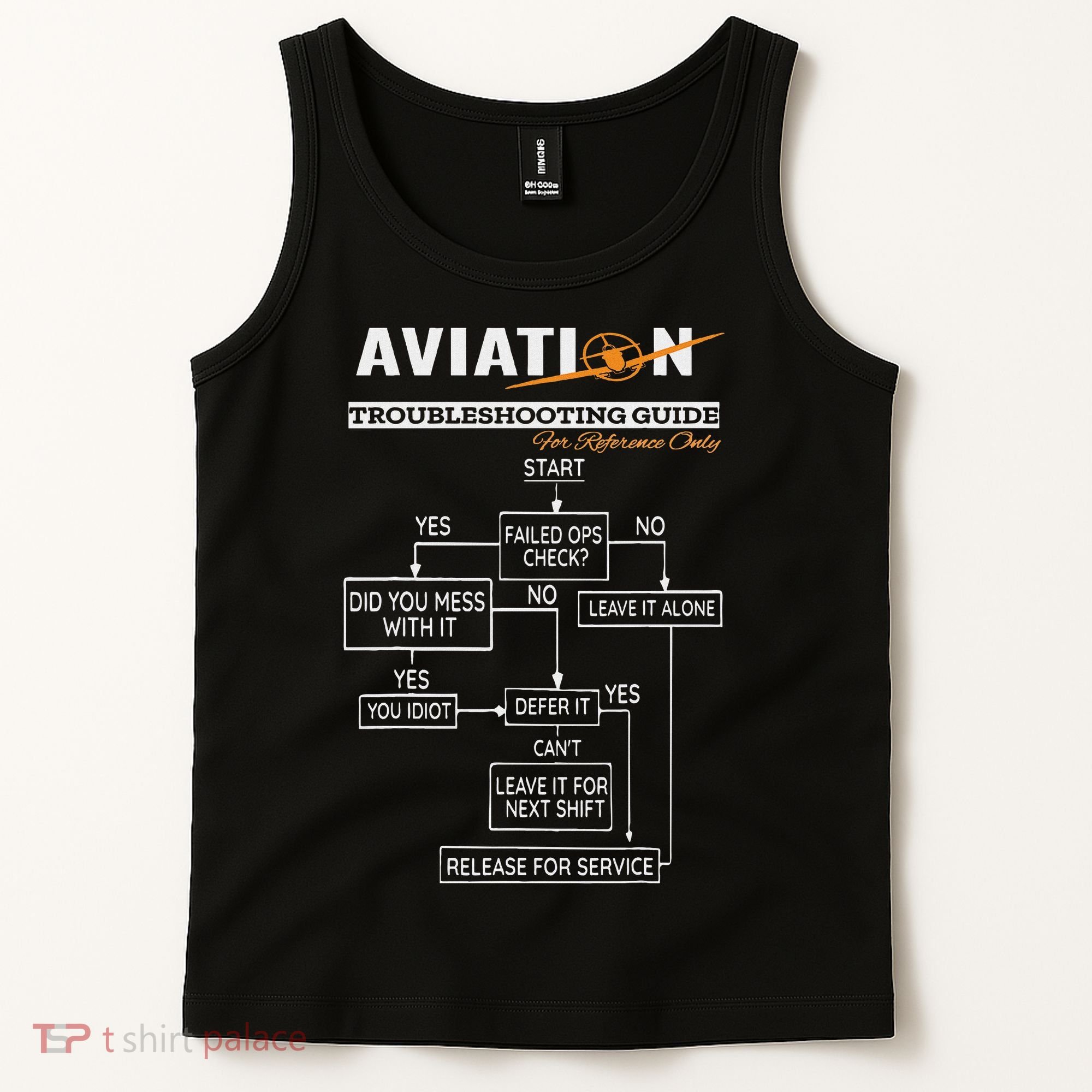 Airplane Pilot Funny Pilot Troubleshooting Guide Tank Top