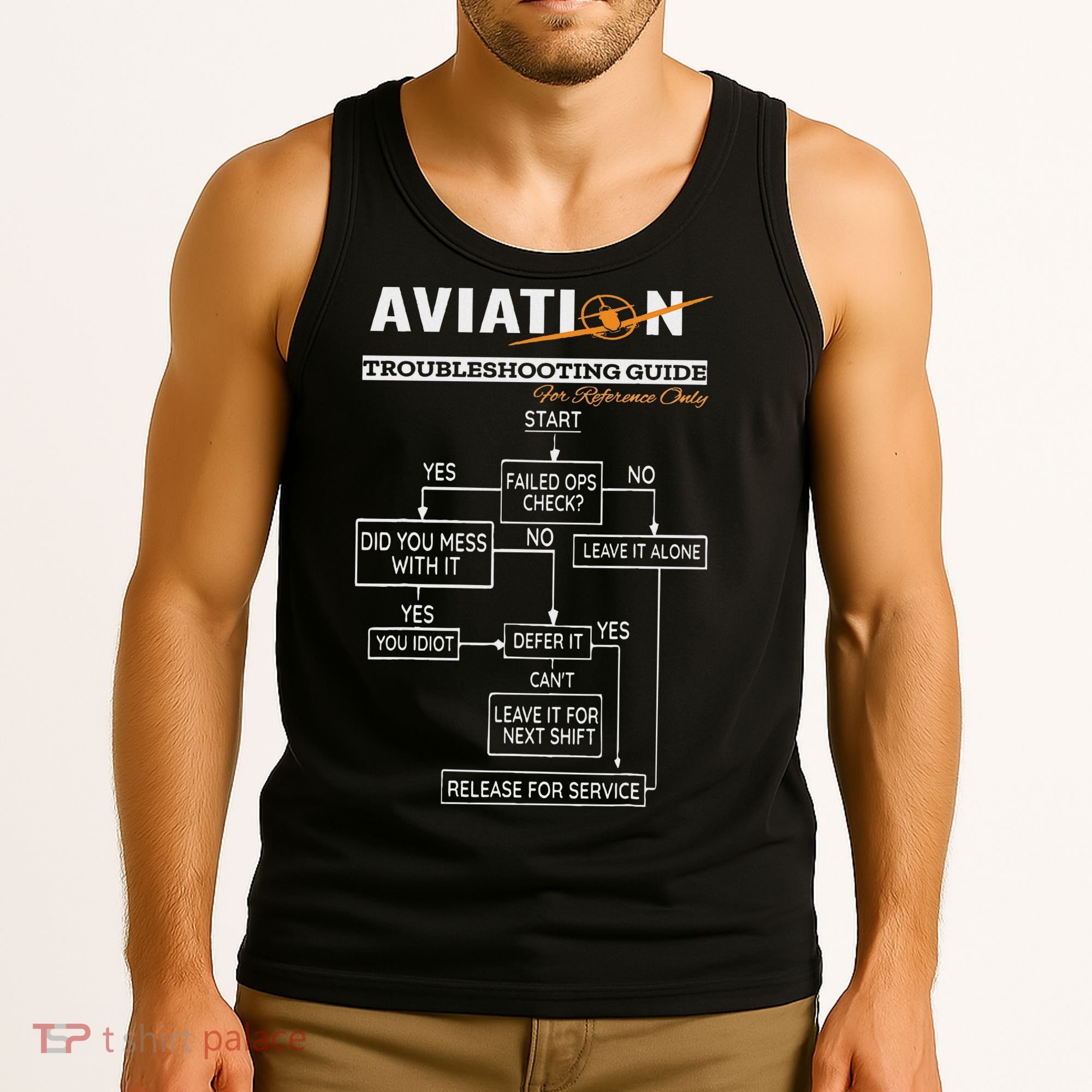 Airplane Pilot Funny Pilot Troubleshooting Guide Tank Top