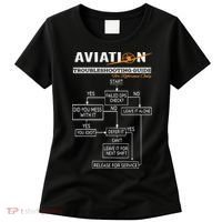 Airplane Pilot Funny Pilot Troubleshooting Guide Women's T-Shirt thumb 0