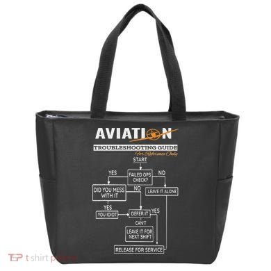 Airplane Pilot Funny Pilot Troubleshooting Guide Tote Bag