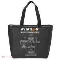 Airplane Pilot Funny Pilot Troubleshooting Guide Tote Bag thumb 0
