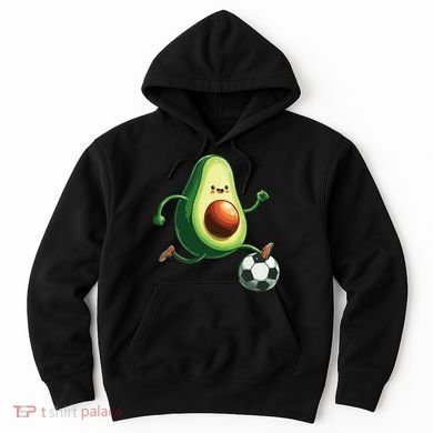 Avocado Playing Football Hoodie