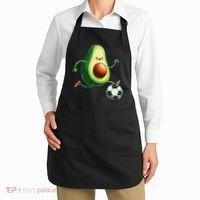 Avocado Playing Football Apron thumb 2