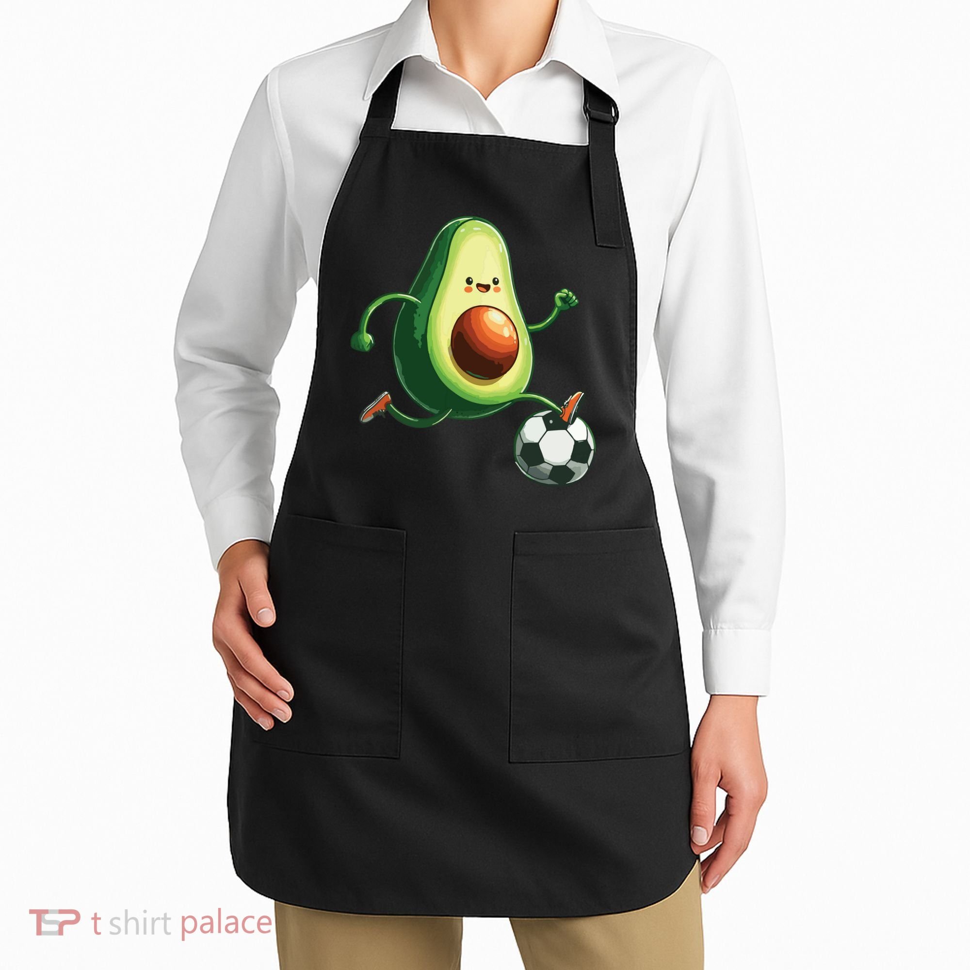 Avocado Playing Football Apron