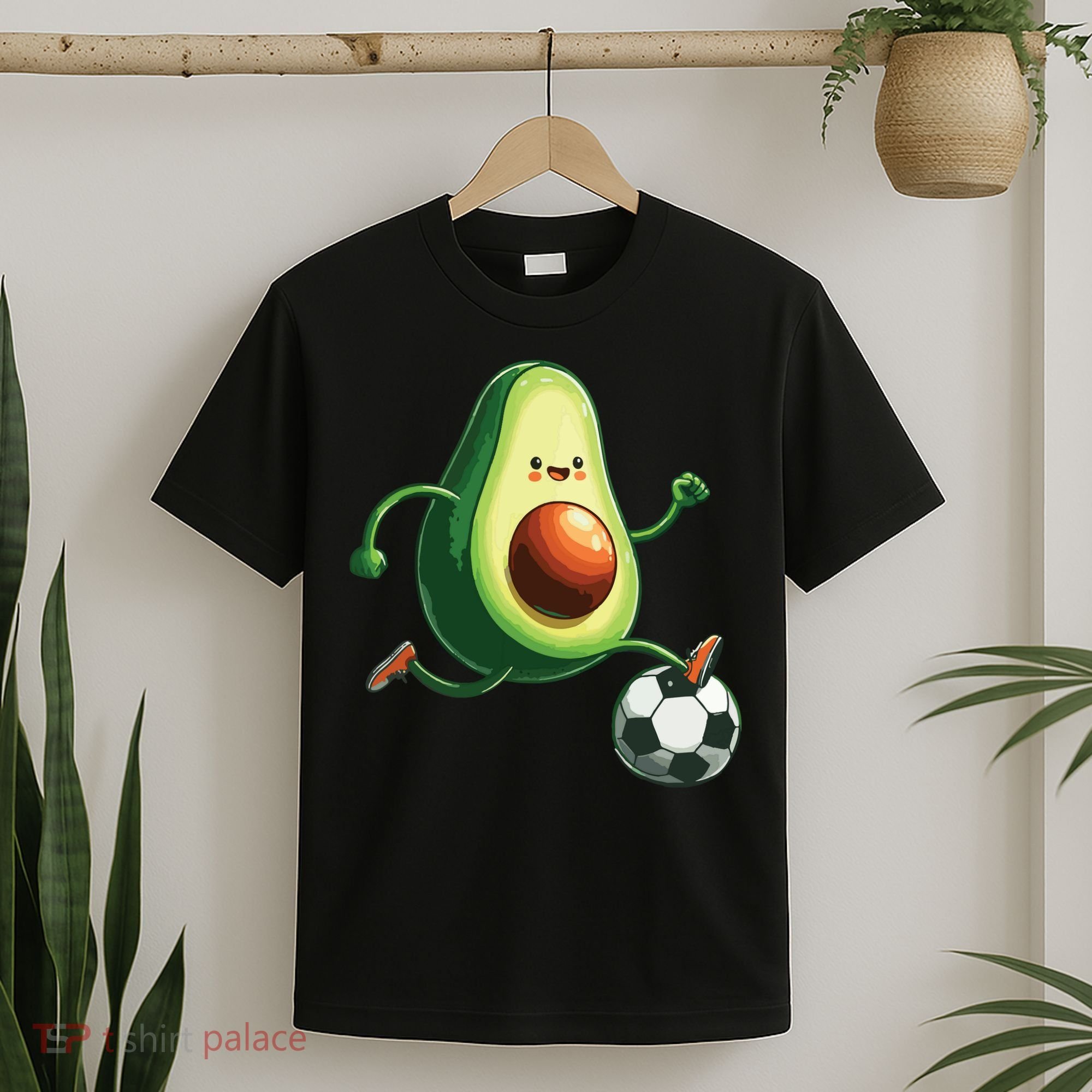 Avocado Playing Football T-Shirt
