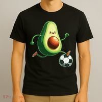 Avocado Playing Football T-Shirt thumb 3