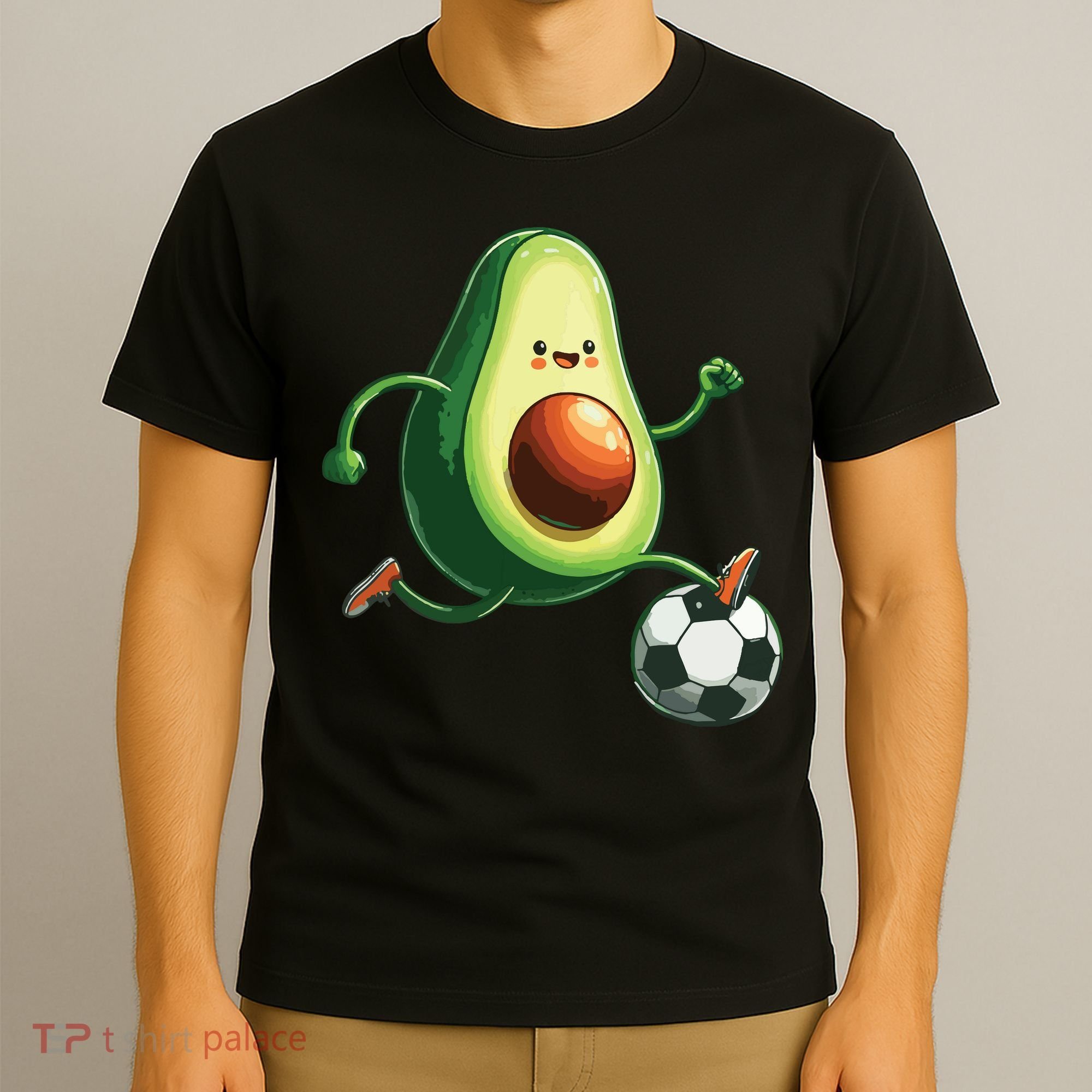 Avocado Playing Football T-Shirt