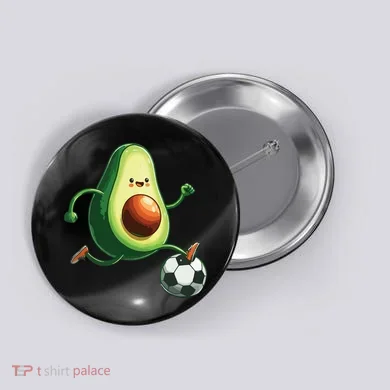 Avocado Playing Football Button