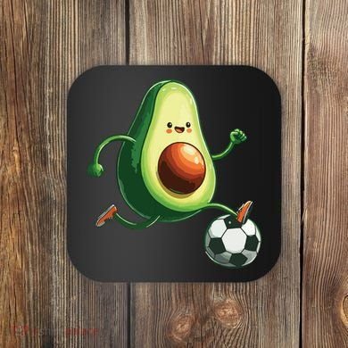 Avocado Playing Football Coaster
