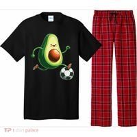 Avocado Playing Football Pajama Set thumb 0