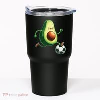 Avocado Playing Football Tumbler thumb 0
