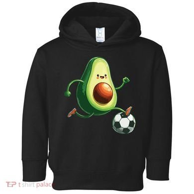 Avocado Playing Football Toddler Hoodie